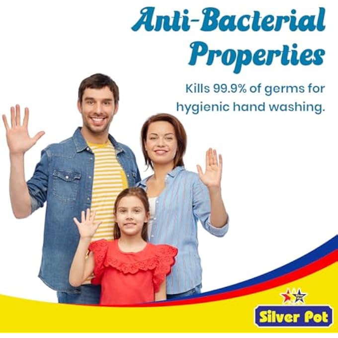 Silver Pot OCEAN BREEZE HAND WASH - 400ML  REFRESHING OCEAN FRAGRANCE, GENTLE HYDRATING FORMULA, AND EFFECTIVE GERM PROTECTION FOR DAILY USE - Image 4